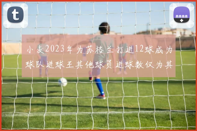 小麦2023年为苏格兰打进12球成为球队进球王其他球员进球数仅为其一半